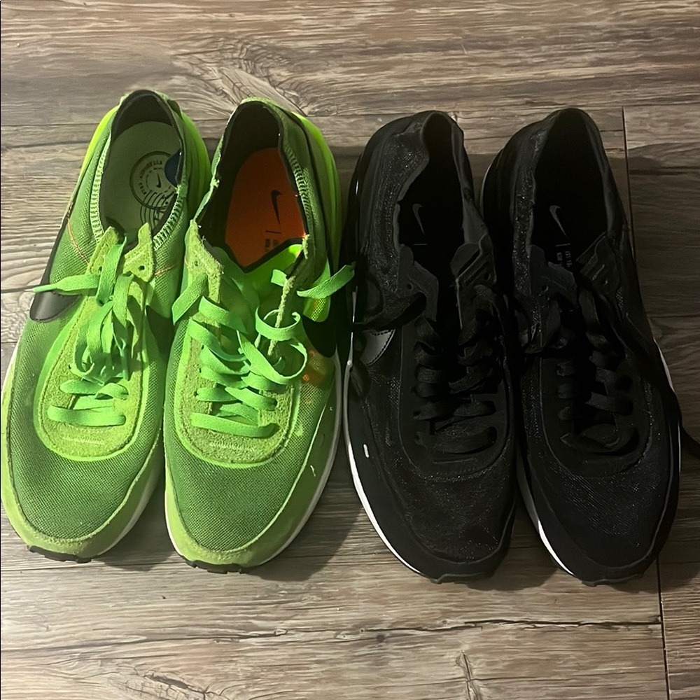 Nike Green and Black Sneakers